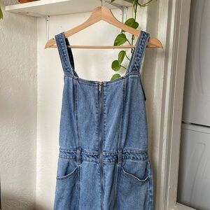 Almost Famous Denim Jumpsuit - (Fits size 8-10)